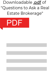 Downloadable .pdf file for Questions to ask Real Estate Brokerage